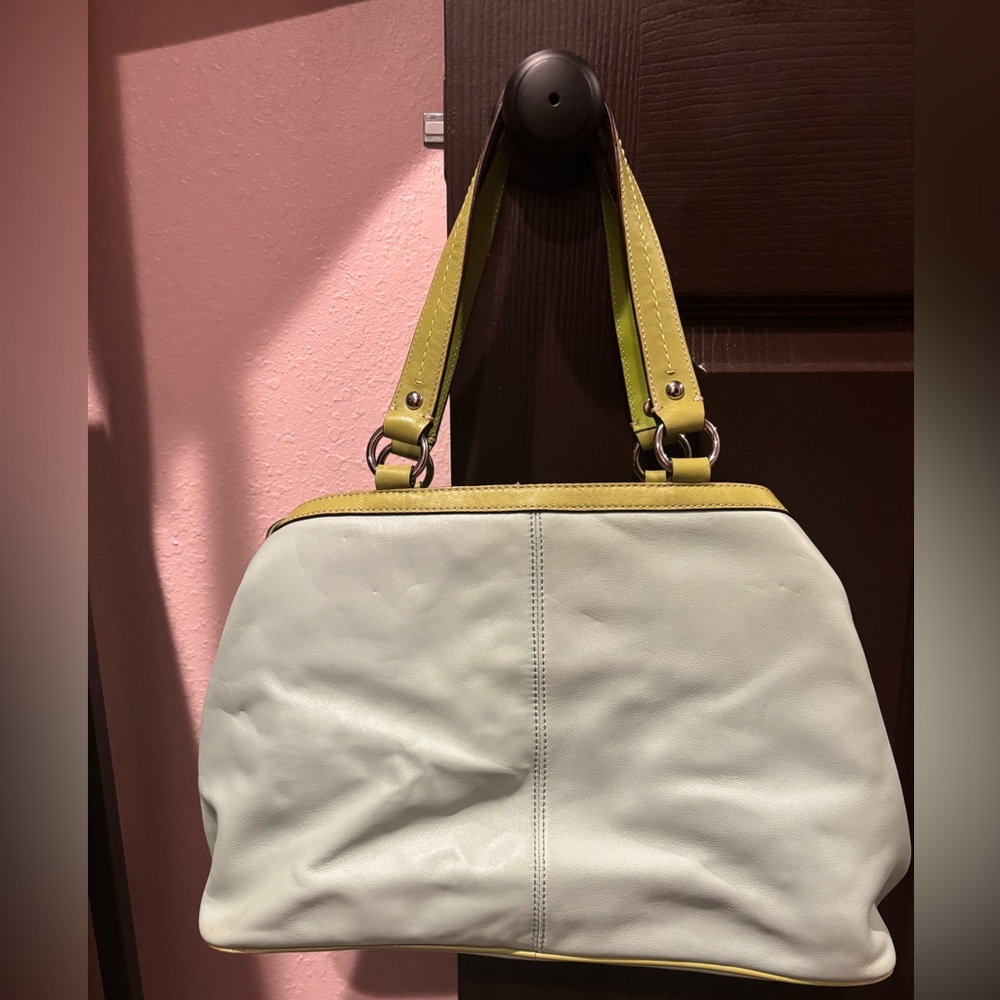 Coach GUC Seafoam Green Laura Carryall Satchel - Picture 10 of 16